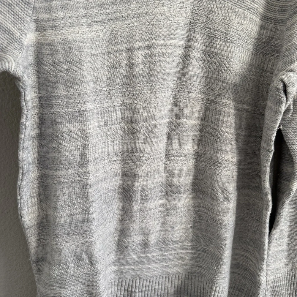 Banana Republic Mens XL Gray Knit Sweater Pullover Shawl Collar Preppy Old Money